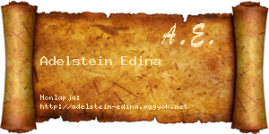 Adelstein Edina névjegykártya