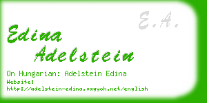 edina adelstein business card